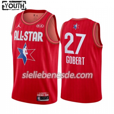 Kinder NBA Utah Jazz Trikot Rudy Gobert 27 2020 All-Star Jordan Brand Rot Swingman